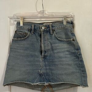 Agolde Classic Denim Mini Skirt